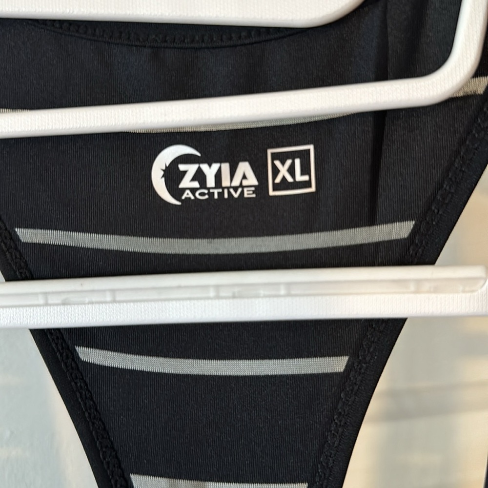 ZYIA Black Striped Tank Top - Picture 3 of 6